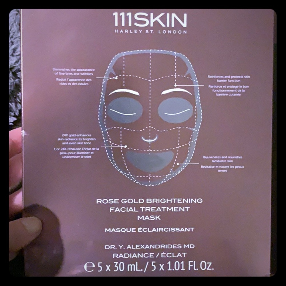 Rose gold facial treatment masks (5 pack)- New!